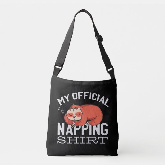 My official napping shirt Sloth Crossbody Tas (Voorkant)