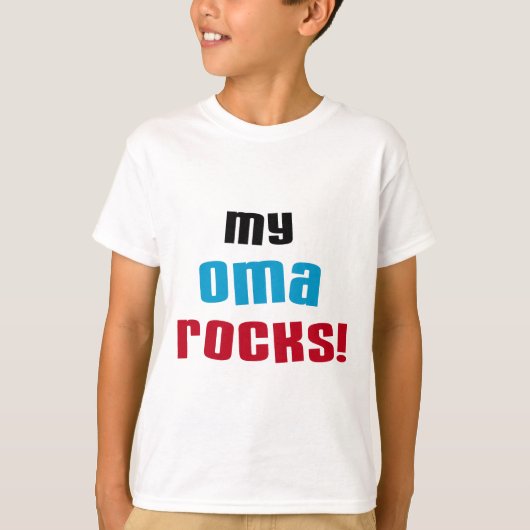 My Oma Rocks T-shirts en geschenken (Voorkant)