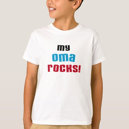 My Oma Rocks T-shirts en geschenken (Voorkant)