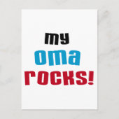 My Oma Rocks T-shirts en geschenken Briefkaart (Voorkant)