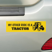 My Other Ride is a Tractor Sticker (Op auto)