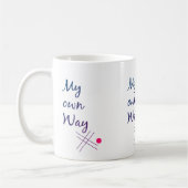 My Own Way Typography Coffee Mug Koffiemok (Links)