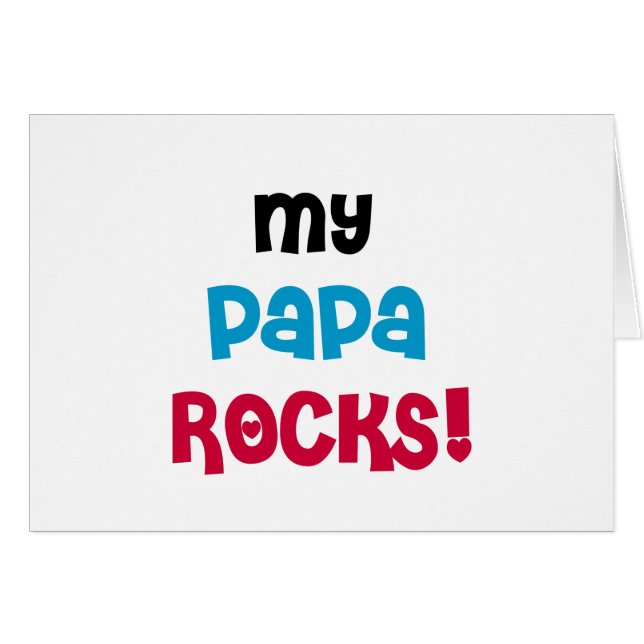 My Papa Rocks T-shirts et cadeaux (Devant horizontal)