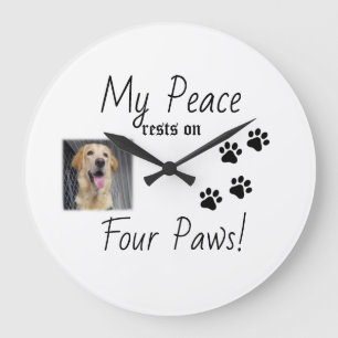 My Peace Rust On Four Paws - Schattigee Pet Lover Grote Klok