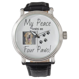 My Peace Rust On Four Paws - Schattigee Pet Lover Horloge