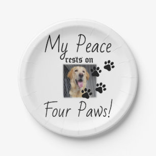 My Peace Rust On Four Paws - Schattigee Pet Lover Papieren Bordje