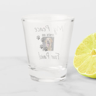 My Peace Rust On Four Paws - Schattigee Pet Lover Shot Glas