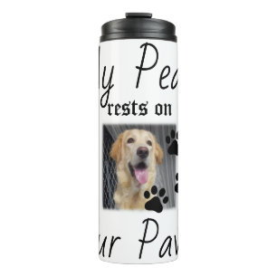 My Peace Rust On Four Paws - Schattigee Pet Lover  Thermosbeker