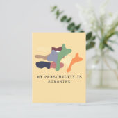 My Personality is Sunshine Briefkaart (Staand voorkant)