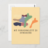 My Personality is Sunshine Briefkaart (Voorkant / Achterkant)