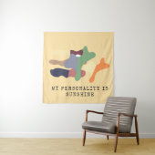 My Personality is Sunshine Wandkleed (In situ)