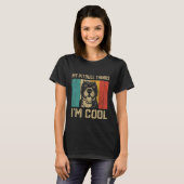 My Pitbull Thinks I m Cool  Dog Owner T-shirt (Voorkant volledig)