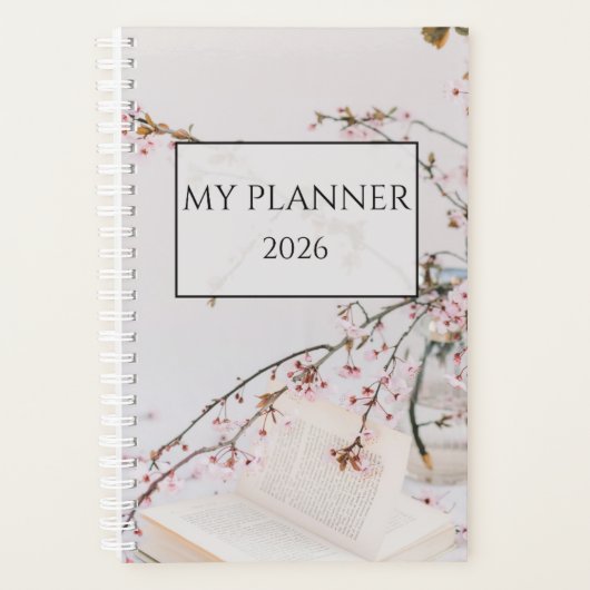 My Planner 2026 – Minimal Floral Daily Planner (Devant)