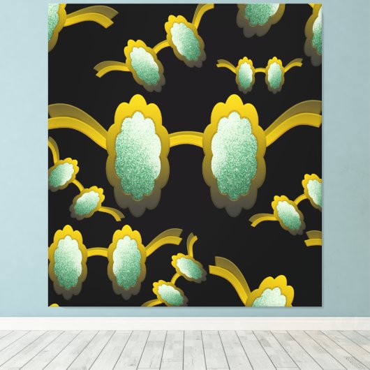 My Polarized Glasses are Ready Pattern Canvas Afdruk (Insitu (Houten vloer))