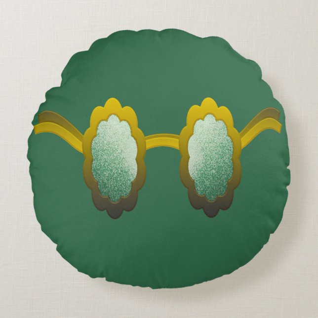 My Polarized Glasses are Ready Rond Kussen (Voorkant)
