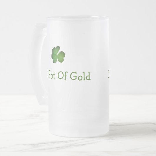 My Pot Of Gold St. Patrick's Day Beer Mug (Devant gauche)
