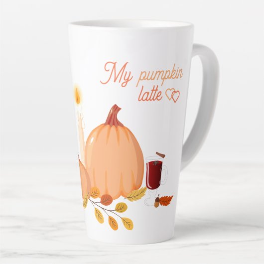 My Pumpkin Latte – Grote Thanksgiving Latte Mok (Rechterhoek)