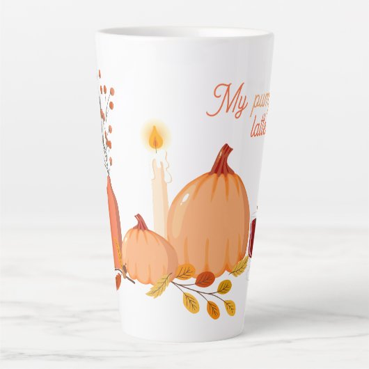 My Pumpkin Latte – Grote Thanksgiving Latte Mok (Voorkant)