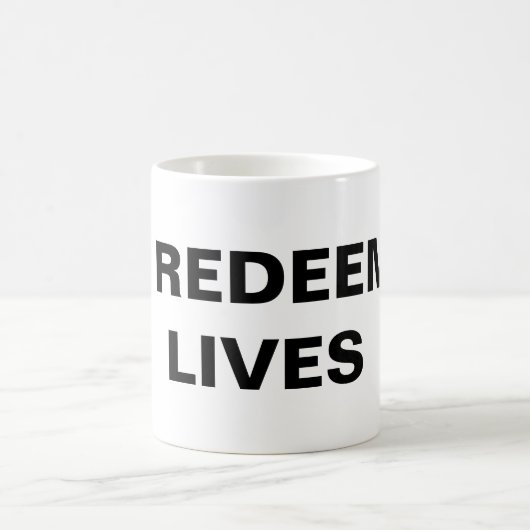 "My Redeemer Lives" Mug classique (Centre)