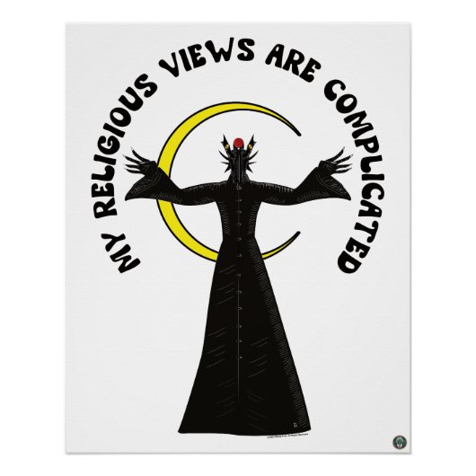 My Religious Views Are Complicated Perfect Poster (Voorkant)