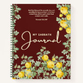 My Sabbath Journal | Floral Scripture Design (Devant)