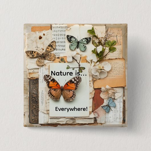 My Scrapbook Vierkante Button 5,1 Cm (Voorkant)