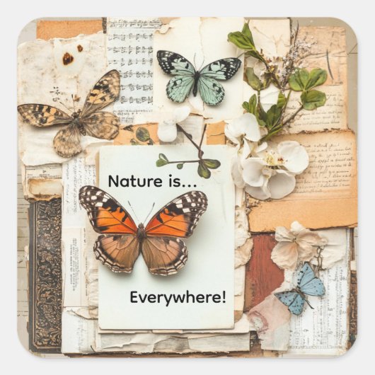 My Scrapbook Vierkante Sticker (Voorkant)