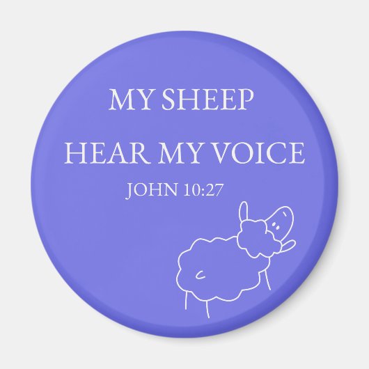 My Sheep Hear My Voice Magnet Magneet (Voorkant)
