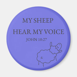 My Sheep Hear My Voice Scripture Magnet Magneet