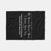 My Silence Doesnt Mean I Agree With You Fleece Deken (Voorkant (Horizontaal))