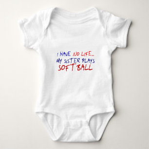 My Sister Plays Softball Romper