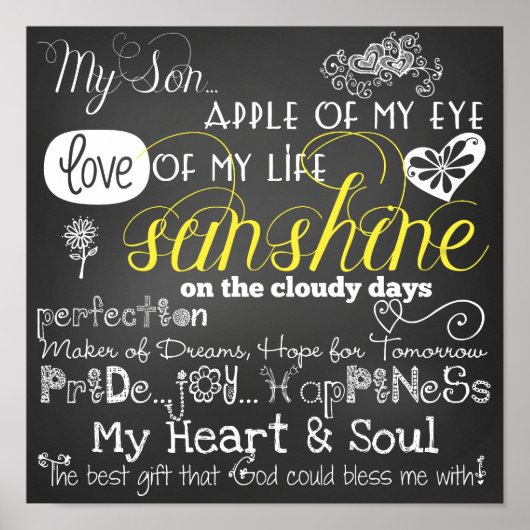 My Son Love and Inspiration Poster (Voorkant)