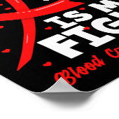 My Son's Fight Is My Fight Blood Cancer Awareness Poster (Hoek)