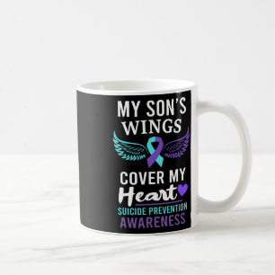 My Son's Wings Hoesje Heart Suicide Awareness Ribb Koffiemok
