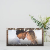 My Soul Love Photo Wood Lights Faire-part de maria (Debout devant)