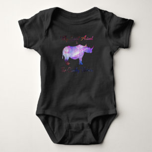 My Spirit Animal De Chubby Unicorn Schattige Rhino Romper