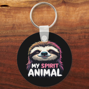 My Spirit Animal - Ontspannen Luie Luiaard Ontwerp Sleutelhanger