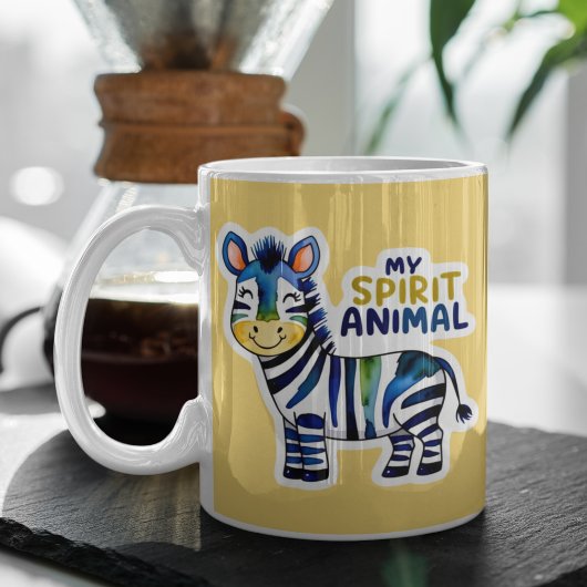 My Spirit Animal Zebra Mug