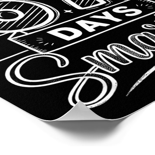 My Students Are 67 Days Smarter Funny Teacher Kids Poster (Hoek)