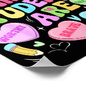 My Students Are Kind Strong Valentine Teacher Wome Poster (Hoek)