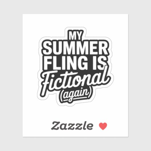 My Summer Fling is weer een fictief grappig boek Sticker (Vel)