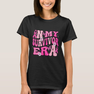 My Survivor Era Roze Groovy Retro Borstkanker AW T-shirt