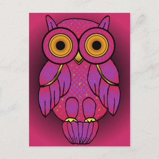 My$t Owl Dusk Briefkaarten (Voorkant)
