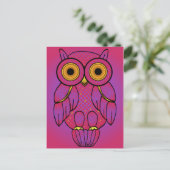 My$t Owl Glow Briefkaarten (Staand voorkant)