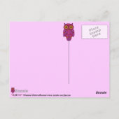 My$t Owl Glow Briefkaarten (Achterkant)