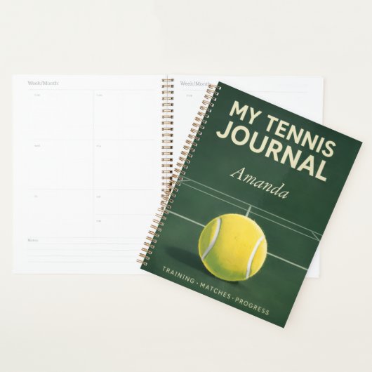 My Tennis Journal – Personal Training & Match Log Planner (Display)