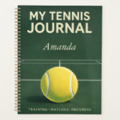 My Tennis Journal – Personal Training & Match Log Planner (Voorkant)