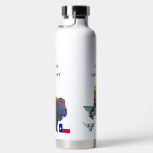 My Texas - Illustrated map outline - personalize Waterfles (Rechts)