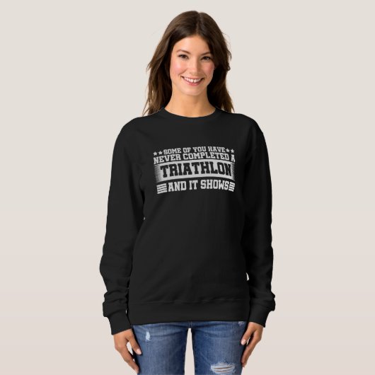My Three Favorite Things Are Triathlon Triathlon T Trui (Voorkant volledig)
