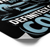 My Trainer Is Awesome But Definitely Can't Count Poster (Hoek)